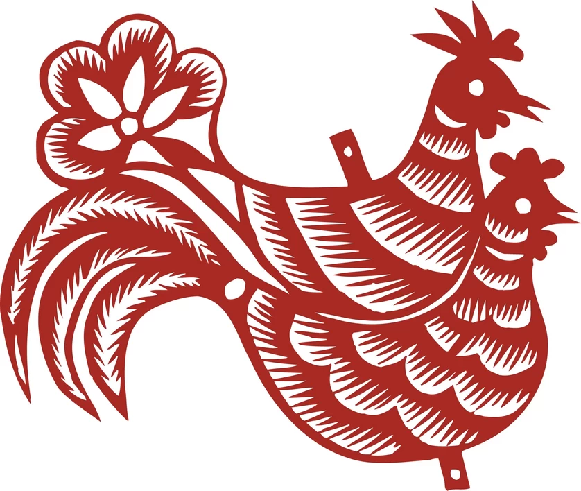 中国风中式传统喜庆民俗人物动物窗花剪纸插画边框AI矢量PNG素材【1337】